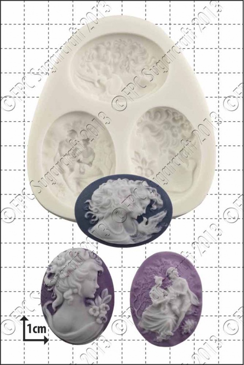 'Large Cameos' Silicone Mould